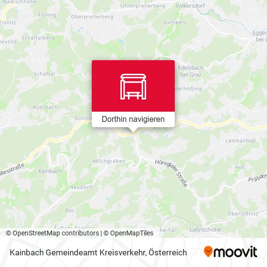 Kainbach Gemeindeamt Kreisverkehr Karte