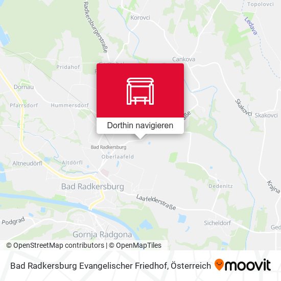 Bad Radkersburg Evangelischer Friedhof Karte