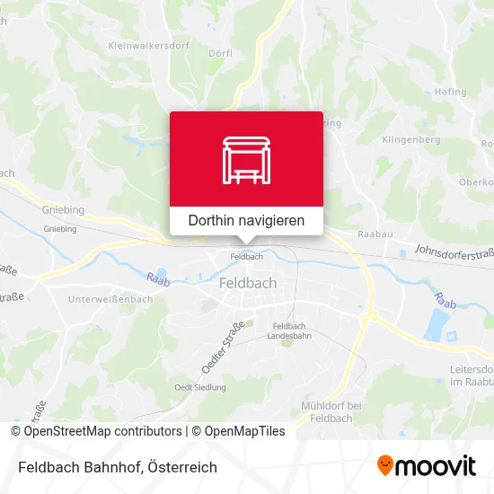 Feldbach Bahnhof Karte