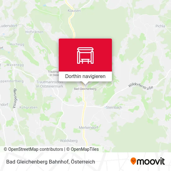Bad Gleichenberg Bahnhof Karte