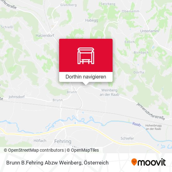 Brunn B.Fehring Abzw Weinberg Karte