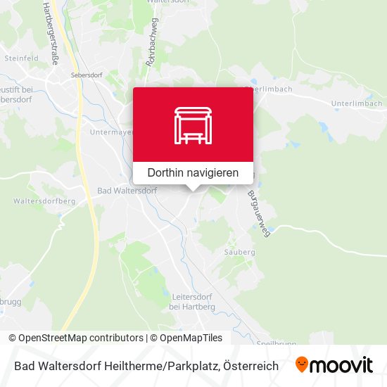 Bad Waltersdorf Heiltherme / Parkplatz Karte