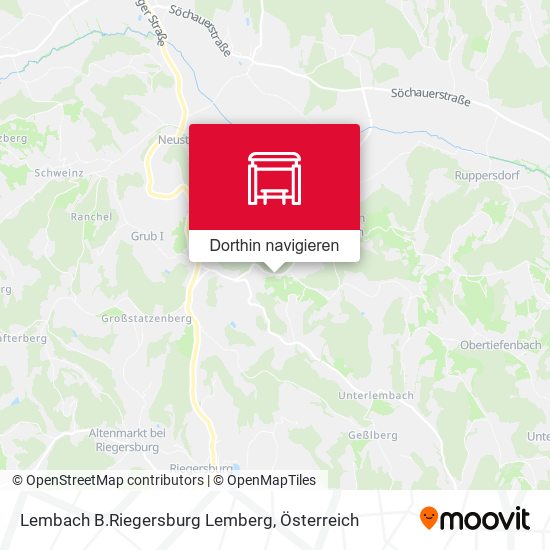 Lembach B.Riegersburg Lemberg Karte