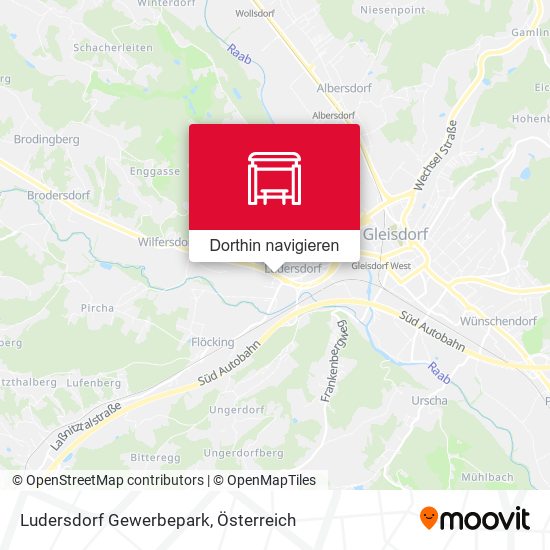 Ludersdorf Gewerbepark Karte