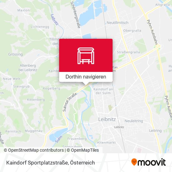 Kaindorf Sportplatzstraße Karte