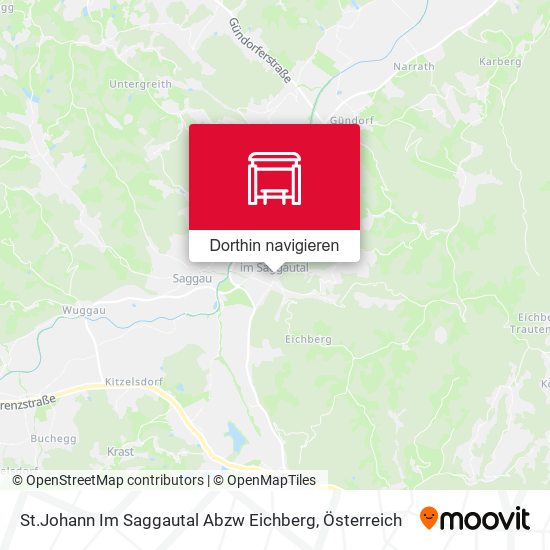 St.Johann Im Saggautal Abzw Eichberg Karte