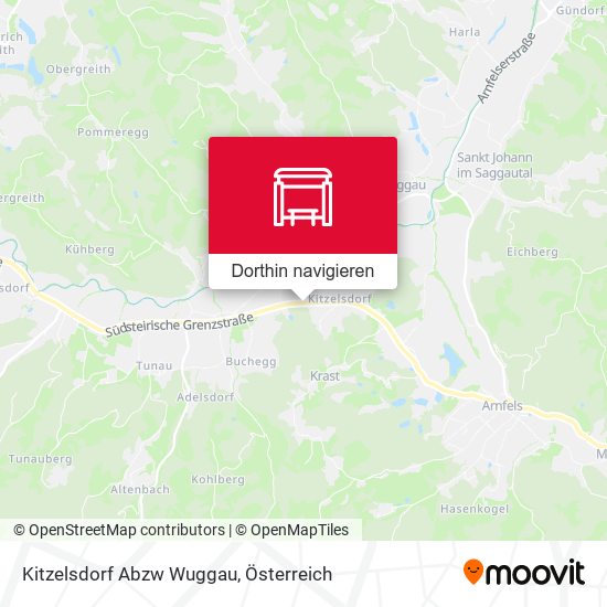 Kitzelsdorf Abzw Wuggau Karte