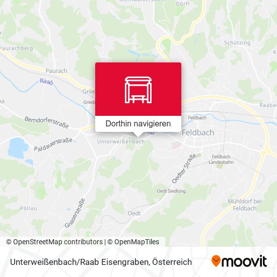 Unterweißenbach / Raab Eisengraben Karte