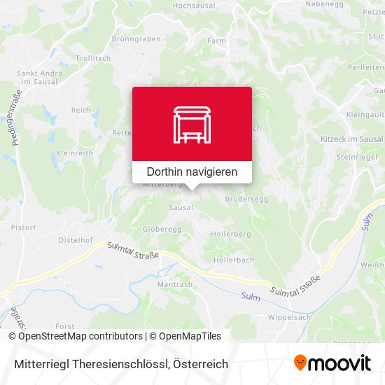 Mitterriegl Theresienschlössl Karte