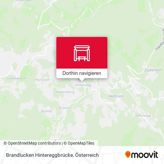 Brandlucken Hintereggbrücke Karte