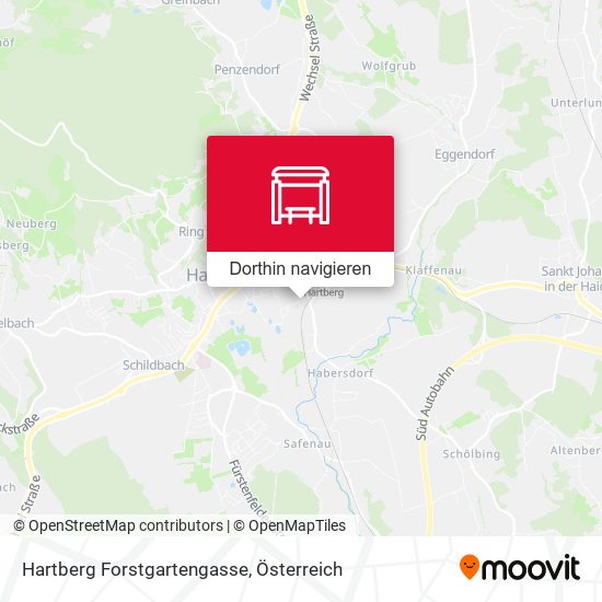 Hartberg Forstgartengasse Karte