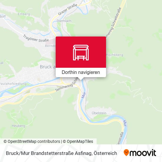 Bruck / Mur Brandstetterstraße Asfinag Karte