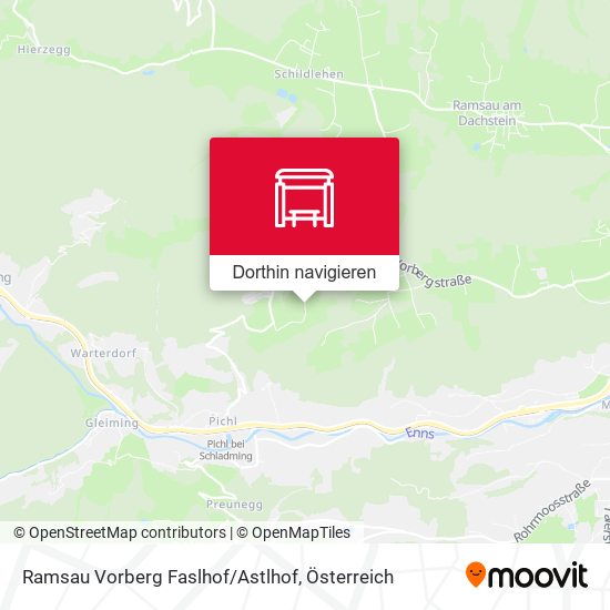 Ramsau Vorberg Faslhof/Astlhof Karte