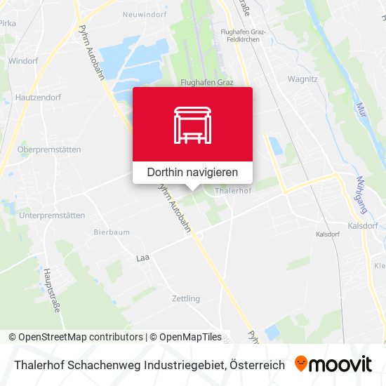 Thalerhof Schachenweg Industriegebiet Karte