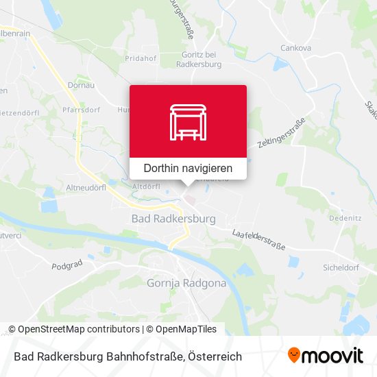 Bad Radkersburg Bahnhofstraße Karte