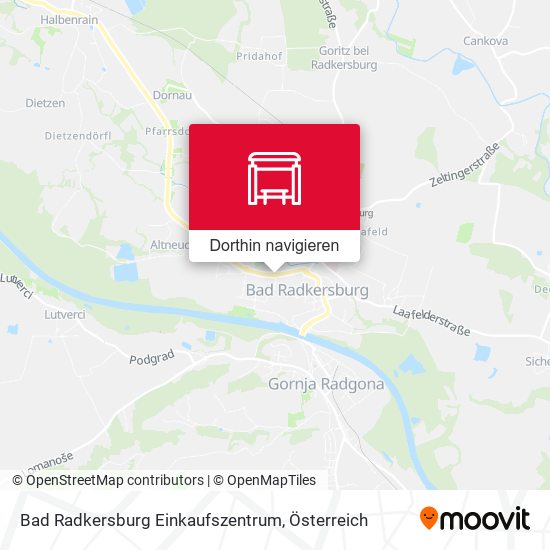 Bad Radkersburg Einkaufszentrum Karte