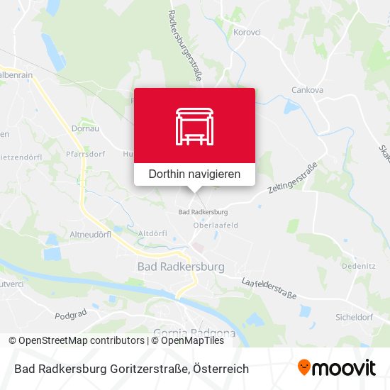 Bad Radkersburg Goritzerstraße Karte