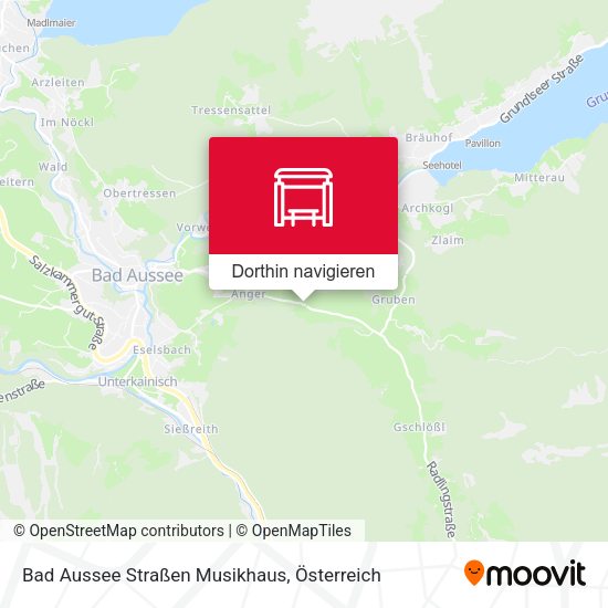 Bad Aussee Straßen Musikhaus Karte