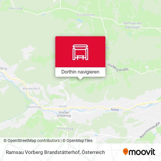 Ramsau Vorberg Brandstätterhof Karte