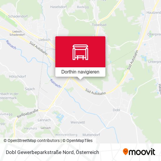 Dobl Gewerbeparkstraße Nord Karte