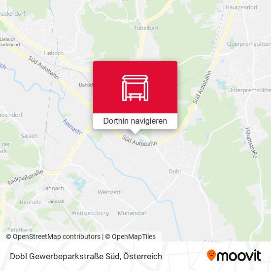 Dobl Gewerbeparkstraße Süd Karte