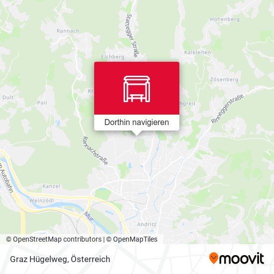 Graz Hügelweg Karte