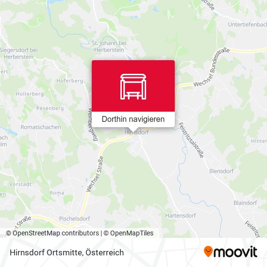 Hirnsdorf Ortsmitte Karte