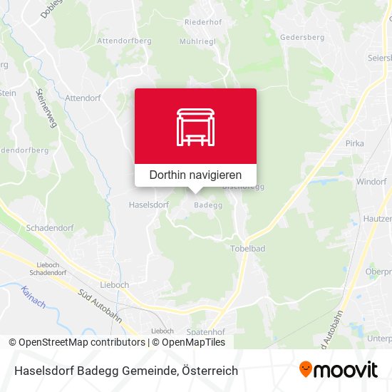 Haselsdorf Badegg Gemeinde Karte