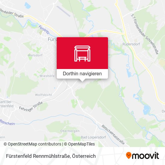 Fürstenfeld Rennmühlstraße Karte