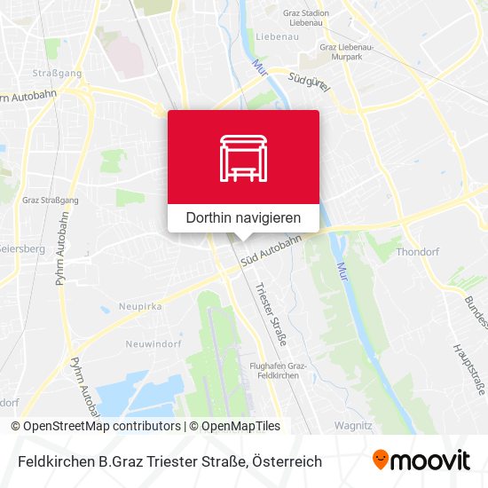 Feldkirchen B.Graz Triester Straße Karte