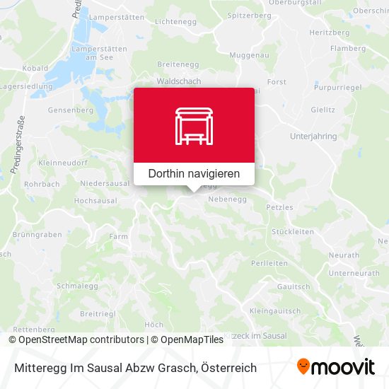 Mitteregg Im Sausal Abzw Grasch Karte