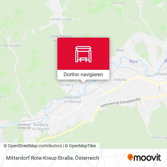 Mitterdorf Rote-Kreuz-Straße Karte