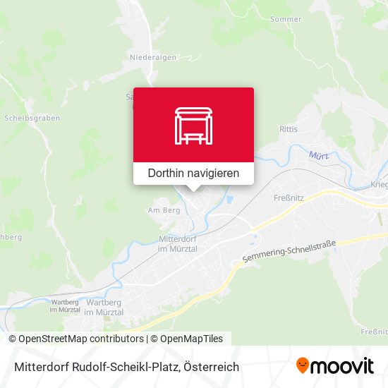 Mitterdorf Rudolf-Scheikl-Platz Karte