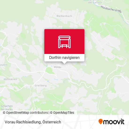 Vorau Rachlsiedlung Karte