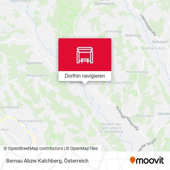 Bernau Abzw Kalchberg Karte