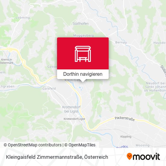 Kleingaisfeld Zimmermannstraße Karte