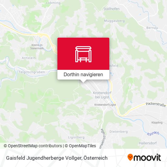 Gaisfeld Jugendherberge Vollger Karte