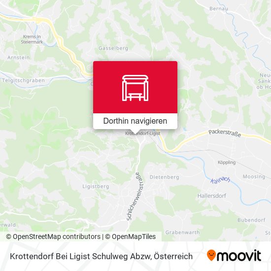 Krottendorf Bei Ligist Schulweg Abzw Karte