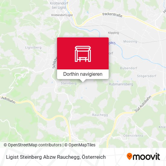 Ligist Steinberg Abzw Rauchegg Karte