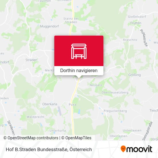 Hof B.Straden Bundesstraße Karte