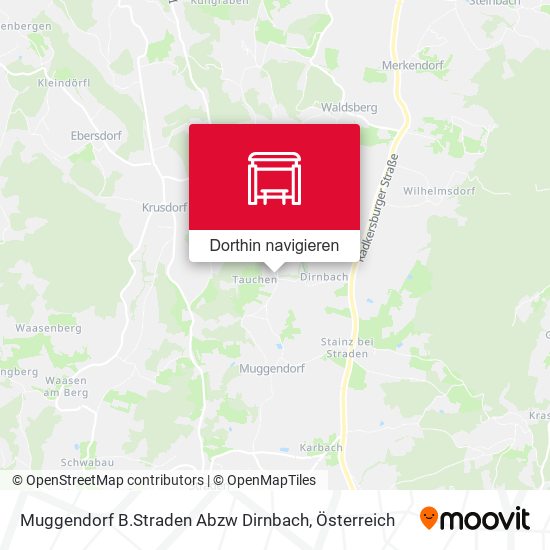 Muggendorf B.Straden Abzw Dirnbach Karte