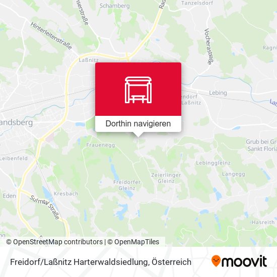 Freidorf / Laßnitz Harterwaldsiedlung Karte