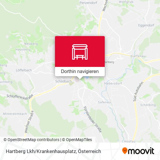 Hartberg Lkh/Krankenhausplatz Karte