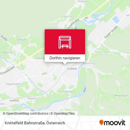Knittelfeld Bahnstraße Karte