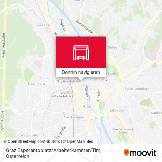 Graz Esperantoplatz / Arbeiterkammer / Tim Karte