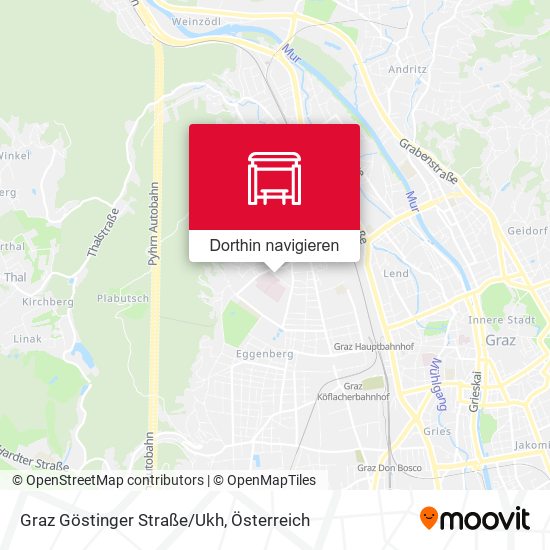 Graz Göstinger Straße/Ukh Karte