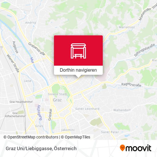 Graz Uni/Liebiggasse Karte