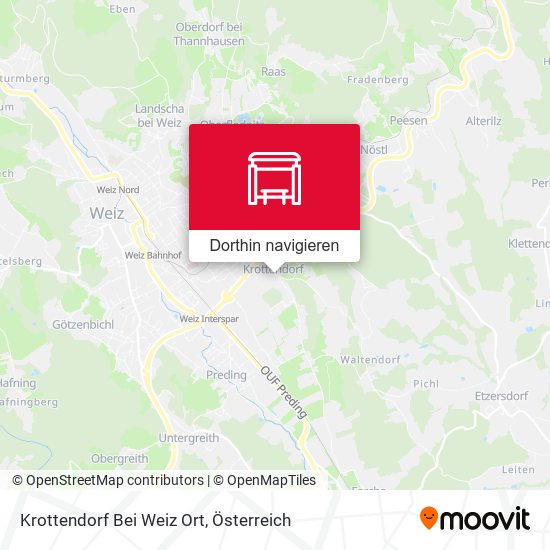 Krottendorf Bei Weiz Ort Karte