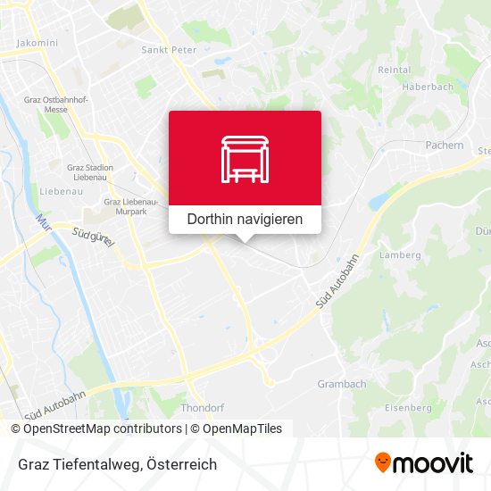 Graz Tiefentalweg Karte