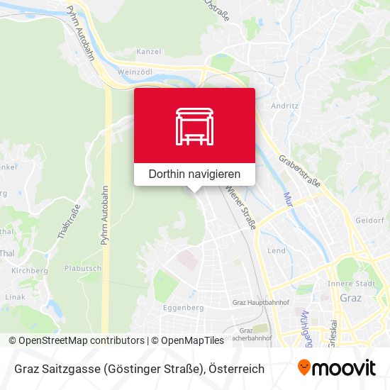 Graz Saitzgasse (Göstinger Straße) Karte